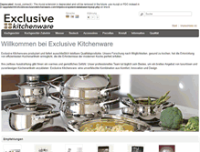 Tablet Screenshot of exclusivekitchenware.com